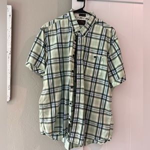 7 diamonds men’s plaid button up shirt size XL